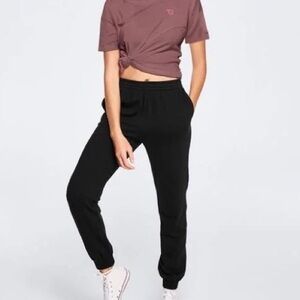 PINK Black Jogger Pants